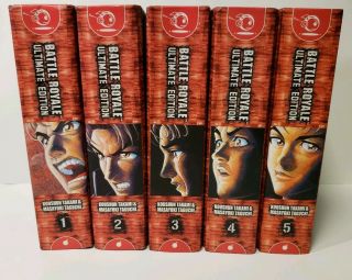 Battle Royale Ultimate Edition Complete Vol 1 - 5 Hardback Tokyopop Manga Rare OOP 2