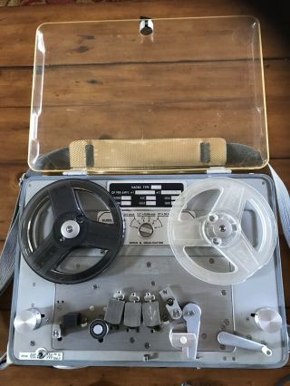 Vintage Nagra 4.  2l Professional Reel To Reel Tape Recorder With Accessories