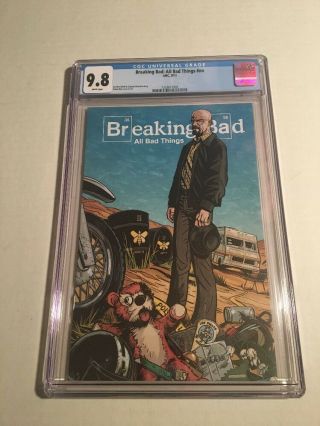 Breaking Bad Promotional Comic Book CGC 9.  8 Ultra Rare 500 Made Heisenburg Saul 3