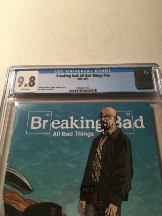 Breaking Bad Promotional Comic Book CGC 9.  8 Ultra Rare 500 Made Heisenburg Saul 4