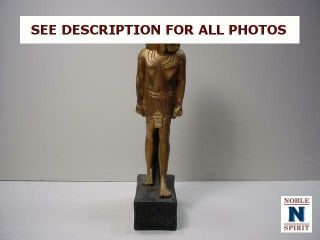 Noblespirit (3970) Gold Pained Egyptian Statue