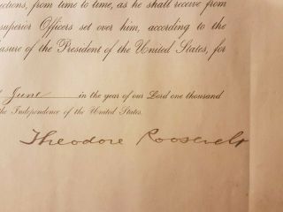 Rare President Theodore Roosevelt & William H.  Taft signed autograph document 3