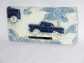 BRAHMIN Rare Rare BLUE COPA CABANA ELISA SHOULDER BAG & WALLET NWT 1957 Chevy 10