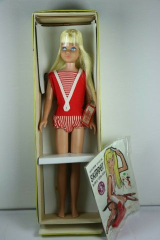 Nrfb Gorgeous Light Lemon Blonde Vintage Skipper Doll 1964 Barbie