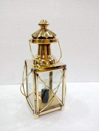 Vintage Brass Electric Lamp Maritime Ship Lantern Boat Light Home Decorative 2