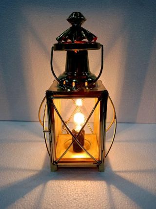 Vintage Brass Electric Lamp Maritime Ship Lantern Boat Light Home Decorative 5