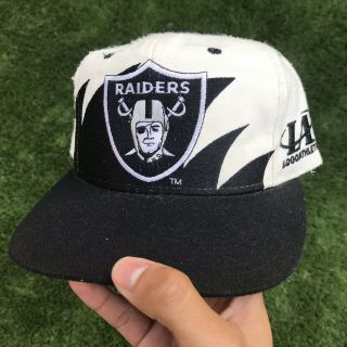 Los Angeles Raiders Logo Athletic Sharktooth Splash Hat Cap Snapback Nwa Vintage