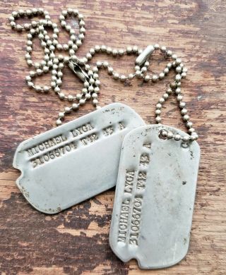 Military Issued World War Wwii Us Military Dog Tags