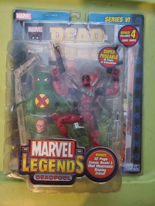 Marvel Legends deadpool red foil Rare and deadpool 4 comic 7