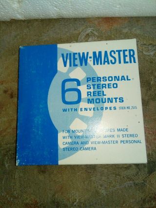 VIEWMASTER VIEWER VERY RARE 6 STORAGE PERSONAL REEL MOUNT 2