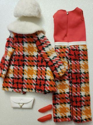 1960 ' S MATTEL VINTAGE BARBIE SEARS EXCLUSIVE PERFECTLY PLAID 119 OUTFIT 2