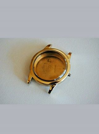 VINTAGE OMEGA SEAMASTER 14 GOLD FILLED SCREWBACK WATCH CASE / CRYSTAL PARTS 6