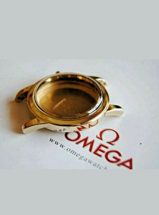 VINTAGE OMEGA SEAMASTER 14 GOLD FILLED SCREWBACK WATCH CASE / CRYSTAL PARTS 7