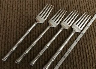 Vintage 1970’s Towle Mandarin Sterling Silver Salad Forks (4)