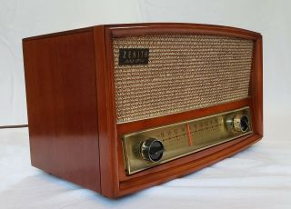Vintage Zenith G730 Am/fm Tube Radio (1959) Restored &