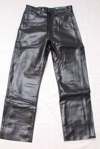 Ultra Rare 1990s The Real Mccoys X Harley Davidson Horsehide Leather Pants W34