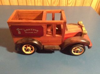 Wooden Toy Truck Handmade 10 " Delivery Truck Anstine Drywall,  Inc.
