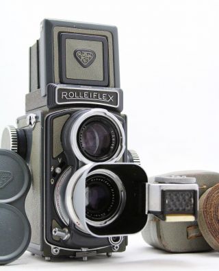 Rollei Rolleilux & Rolleiflex Grey Baby,  Vintage 4x4 Camera,  Lens Xenar 1:3.  5/60