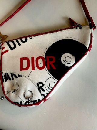 Rare Christian Dior John Galliano Hardcore Adore Pierced Saddle Bag