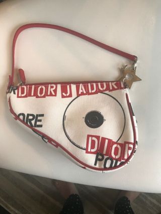 Rare Christian Dior John Galliano Hardcore Adore Pierced Saddle Bag 3