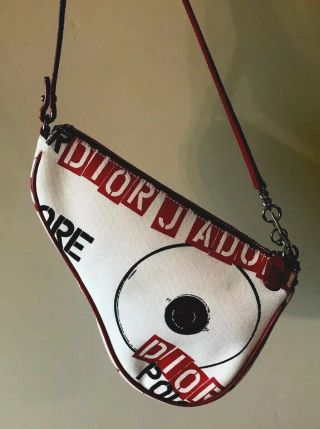 Rare Christian Dior John Galliano Hardcore Adore Pierced Saddle Bag 4