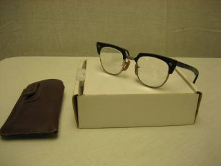 Vintage B & L 20 Bausch & Lomb 40 Glass Lenses Script Glasses Z87 Safety 6 Rare