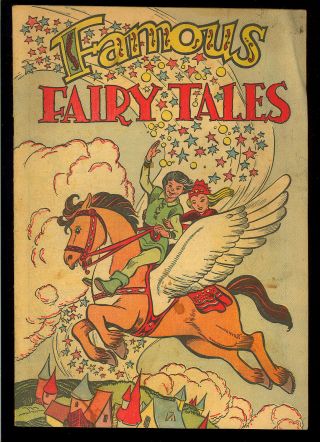 Famous Fairy Tales Nn Very Rare Walt Kelly K.  K.  Publications Giveaway 1944 Vg,