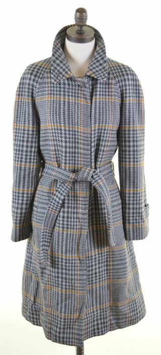 Burberry Womens Jacket Size 12 Medium Multi Wool Vintage Dq10
