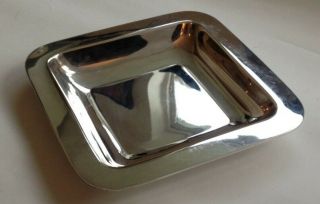 Large Mid - Century Italian 800 Silver Dish