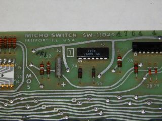 Rare Vtg 1975 IBM 3277 Beam Spring Micro Switch Split Spacebar Terminal Keyboard 10