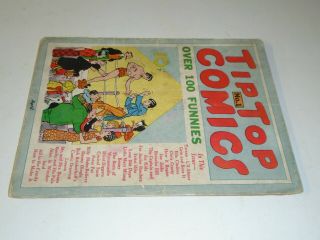 TIP TOP COMICS VINTAGE No.  1 APRIL 1936 1ST.  E.  R.  BURROUGHS TARZAN in COMIC BOOK 4