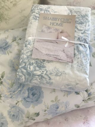 RARE RACHEL ASHWELL SHABBY CHIC BOUTIQUE SERENITY QUEEN DUVET COVER NIP 2