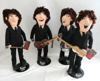 1987 Applause The Beatles Forever Complete Set Hang Tags 22 " Plush Dolls Vtg