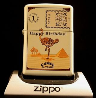 Camel Zippo - CZ 713 - 716 - 80th Birthday French Collector Pack - RARE - MIB 2