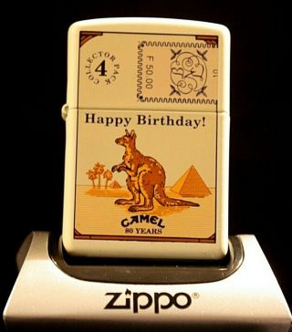 Camel Zippo - CZ 713 - 716 - 80th Birthday French Collector Pack - RARE - MIB 8