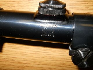 Vintage Weaver K10 - C3 Rifle Scope W/AO Weaver Rings Clear and Bright Bluing 5