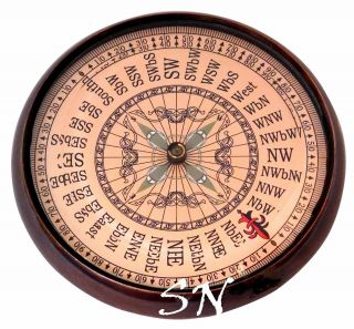 Vintage Royal Navy London Brass Antique Compass Anker Compass 1914
