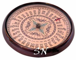 Vintage Royal Navy London Brass Antique Compass Anker Compass 1914 3