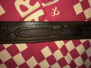 $595 RRL Ralph Lauren Double RL Limited Edition 10 Of 100 Tooled Leather Belt 30 10