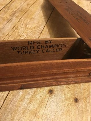 Rare 12 Hole Early M.  L.  Lynch World Champion Turkey Call.  BIRMINGHAM ALABAMA NR 12