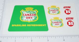 Buddy L Canada Dry Delivery Truck Stickers Bl - 117