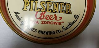Vintage Stoney ' s Pilsner Beer Tray Jones Brewing Co Smithtown PA 4