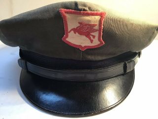 Vintage Rare Mobil Gas Station Attendant Hat Cap Oil Can GM Ford Texaco Chevy BP 2