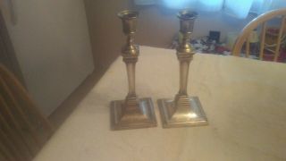 Weighted Hallmarked British Sterling Candlesticks