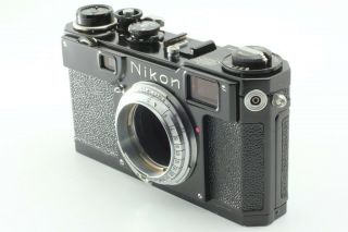 " Rare Near " Nikon S2 Black Repainting Vintage Rangefinder Film Camera Japan
