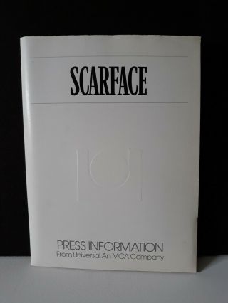 Vintage 1983 Brian Depalma Al Pacino Scarface Press Kit W/ B&w Photos