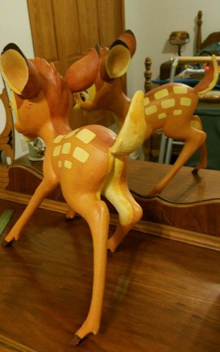 Rare Disney Store Standing 19” Bambi Big Garden Statue LARGE HTF 3