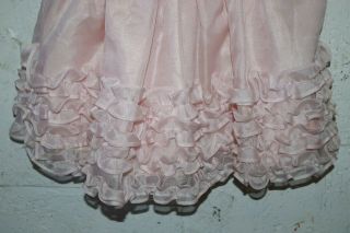 Martha’s Miniatures Pink Chiffon Ruffle Dress Girls Baby 18 Months Pageant Party 5