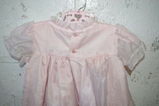 Martha’s Miniatures Pink Chiffon Ruffle Dress Girls Baby 18 Months Pageant Party 8