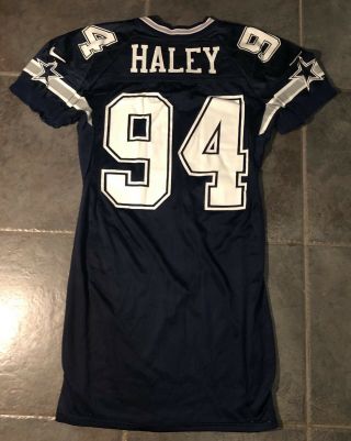 Dallas Cowboys Charles Haley Vintage 1996 Game Worn Nike Jersey Vs Miami Dolp